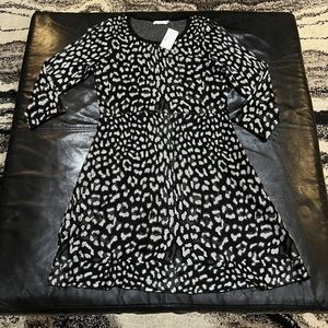 Rickis leopard print size large sweater dress new with tags